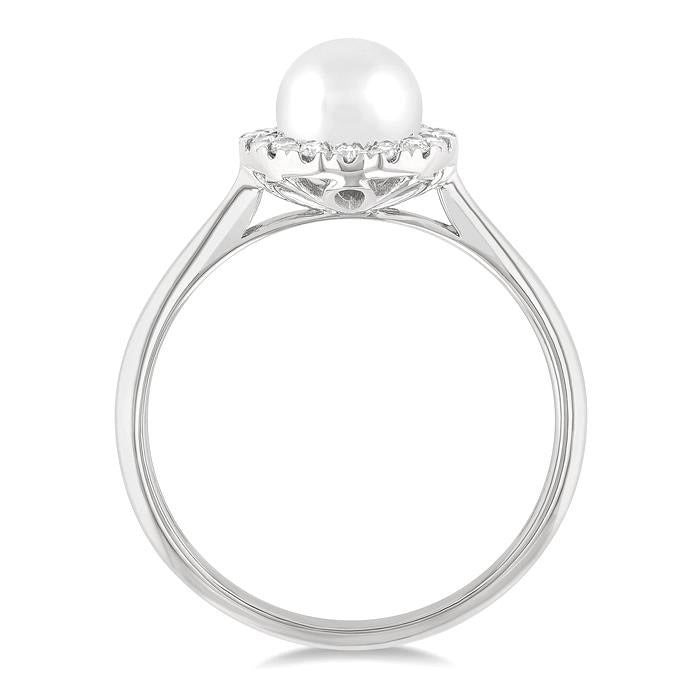 AeLoVer 14K White Gold Diamond Ring