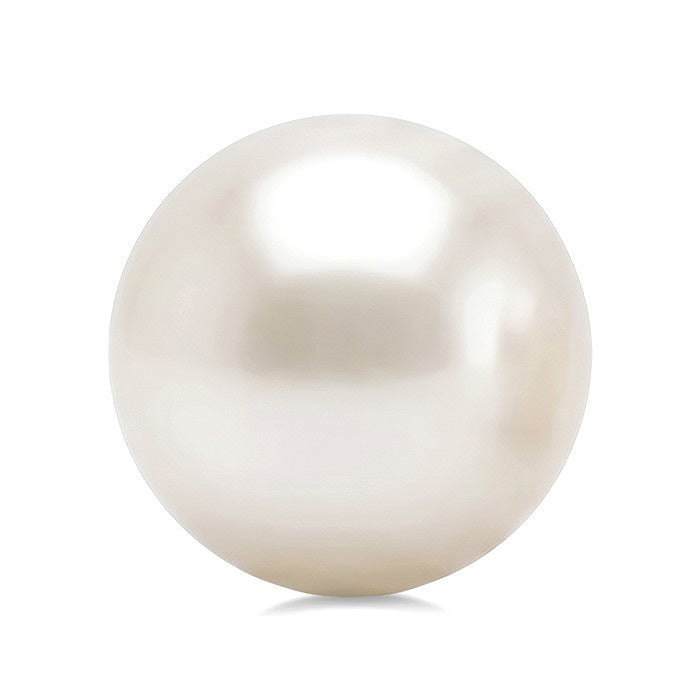 4 MM White Cultured Pearl Stud Earrings in 10K Yellow Gold