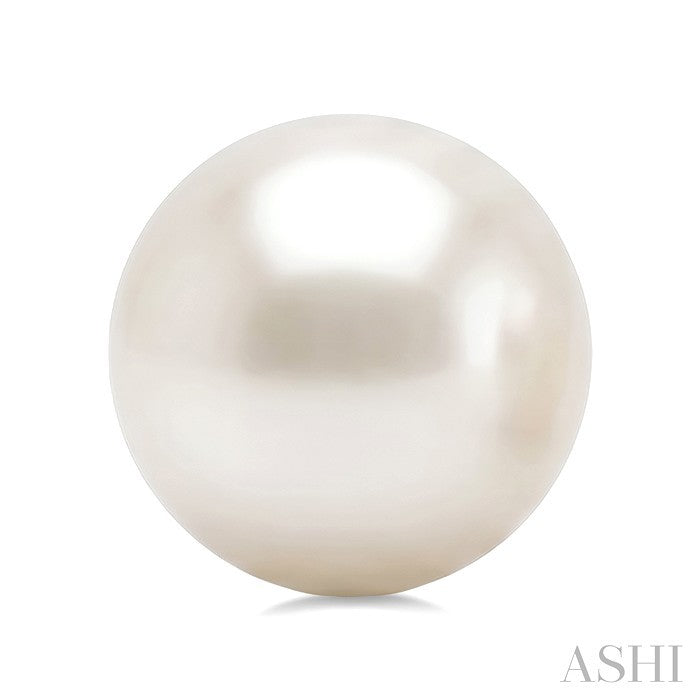 4 MM White Cultured Pearl Stud Earrings in 10K Yellow Gold