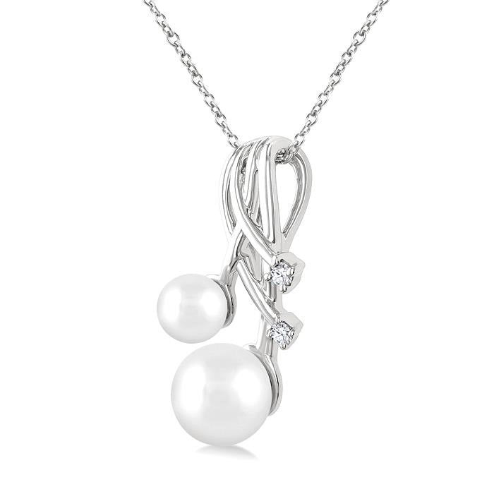 Pearl & Diamond Fashion Pendant
