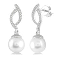 Pearl & Diamond Earrings