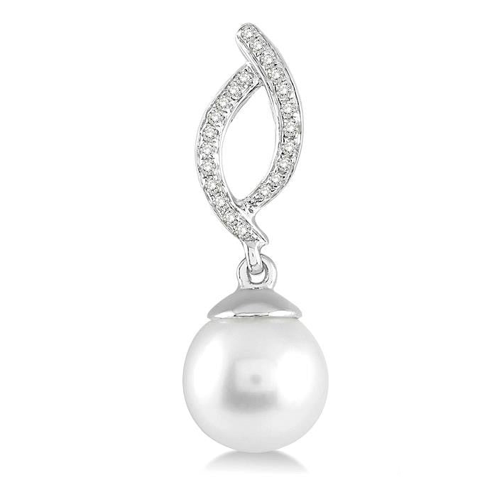 Pearl & Diamond Earrings
