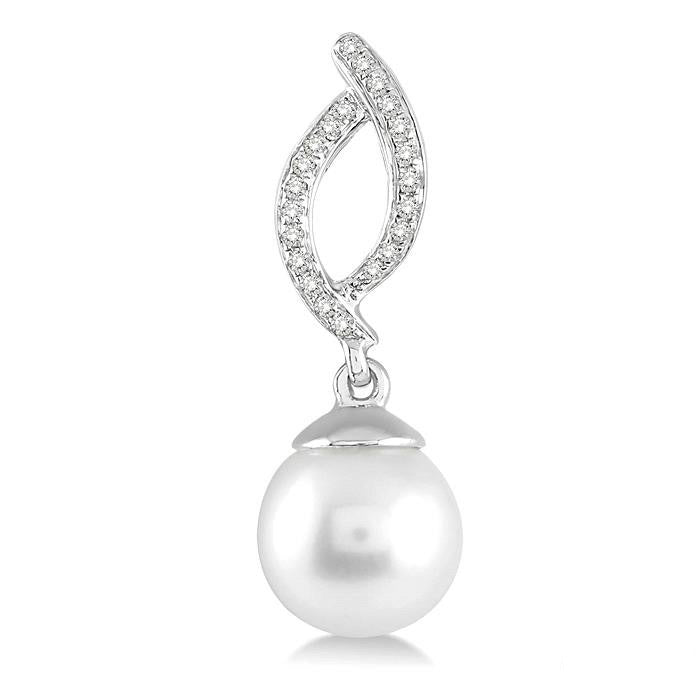 Pearl & Diamond Earrings
