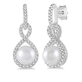 Pearl & Diamond Earrings