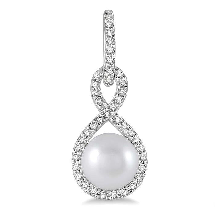 Pearl & Diamond Earrings