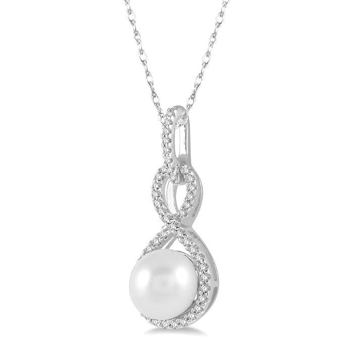 Echo Pearl & Diamond Fashion Pendant