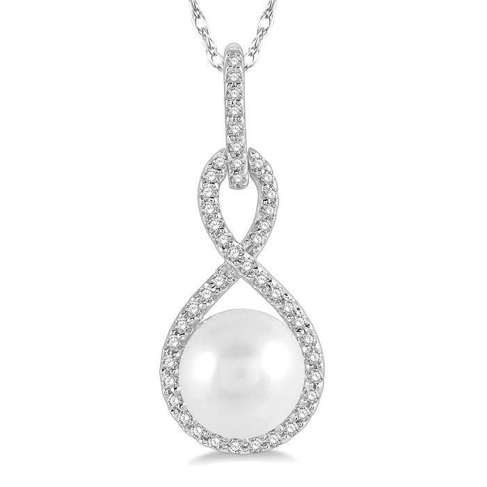 Echo Pearl & Diamond Fashion Pendant