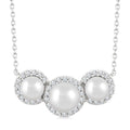 Pearl & Halo Diamond Fashion Pendant