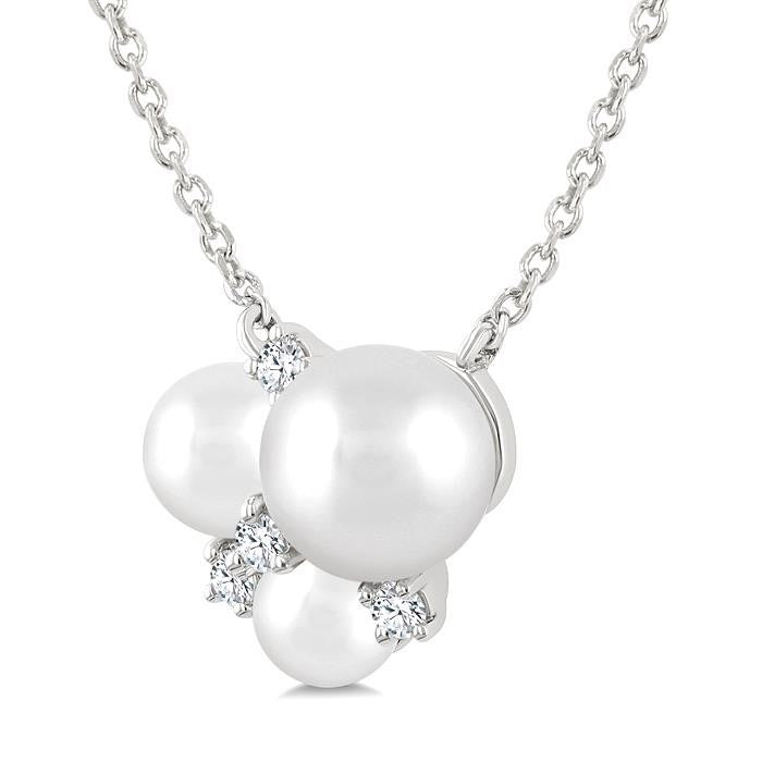 Pearl & Diamond Fashion Pendant