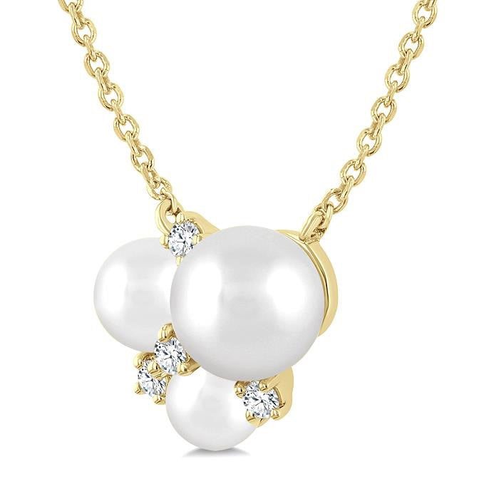 Pearl & Diamond Fashion Pendant