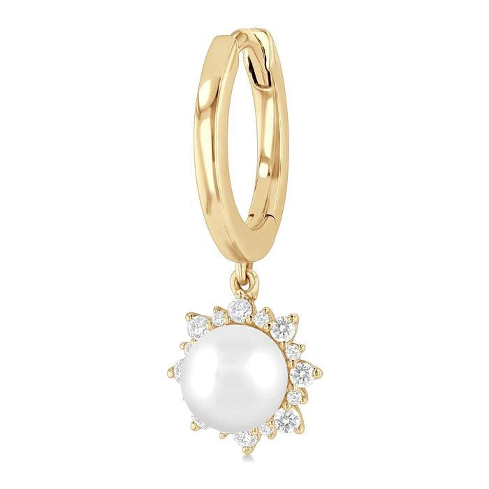 VioCelVer RaArEl 14K White Gold Diamond Fashion Earrings