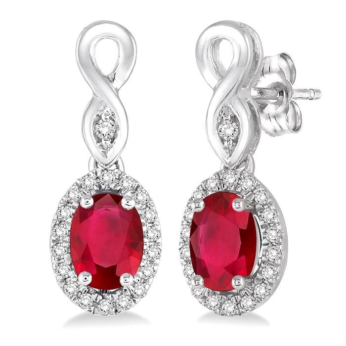 Eternelle Riverstone 14K White Gold Diamond Earrings