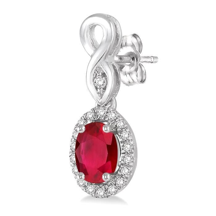 Eternelle Riverstone 14K White Gold Diamond Earrings