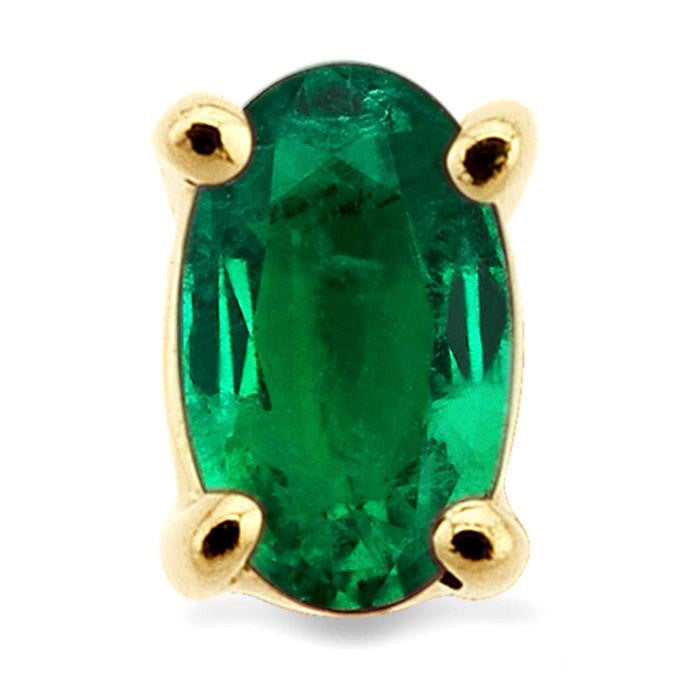 Oval Shape Stud Gemstone Earrings