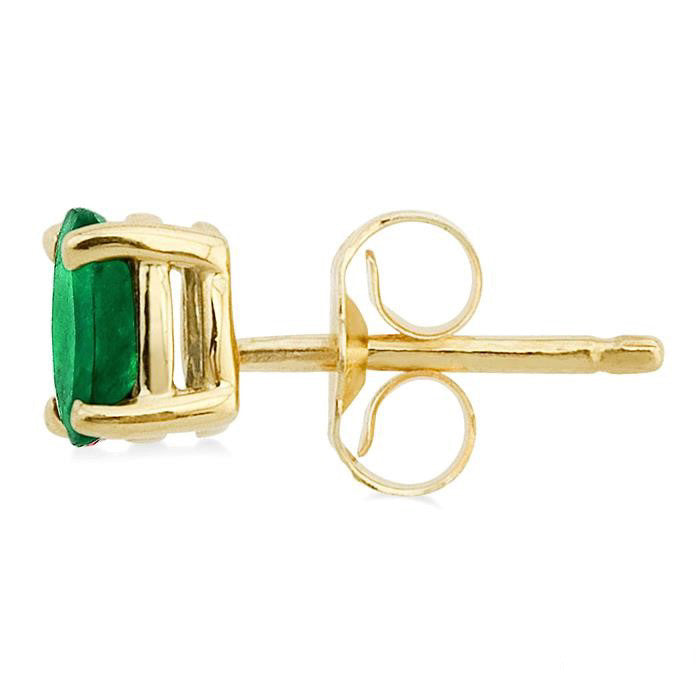 Oval Shape Stud Gemstone Earrings