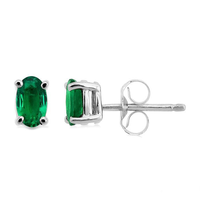 NoIonPho 14K White Gold Diamond Earrings