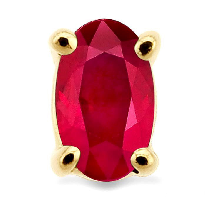 Oval Shape Stud Gemstone Earrings