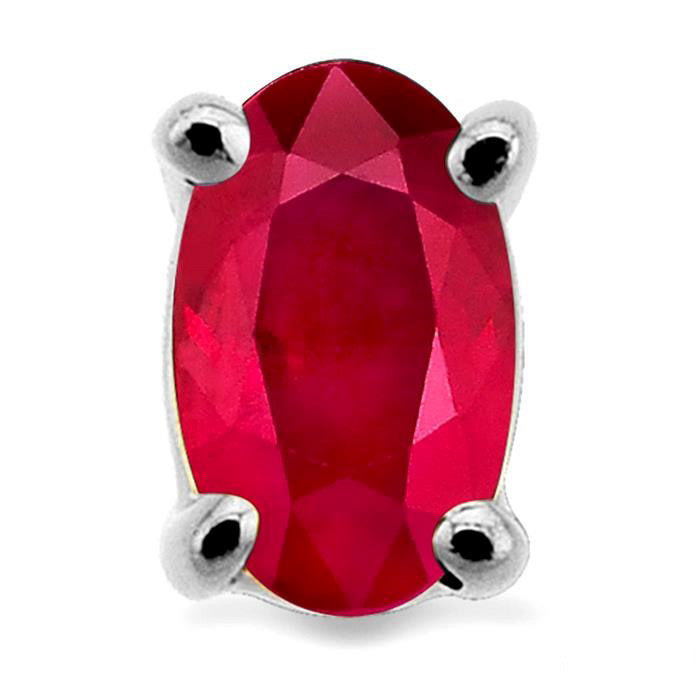 Oval Shape Stud Gemstone Earrings