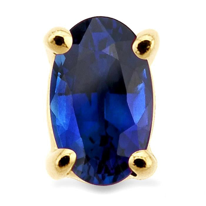 Oval Shape Stud Gemstone Earrings