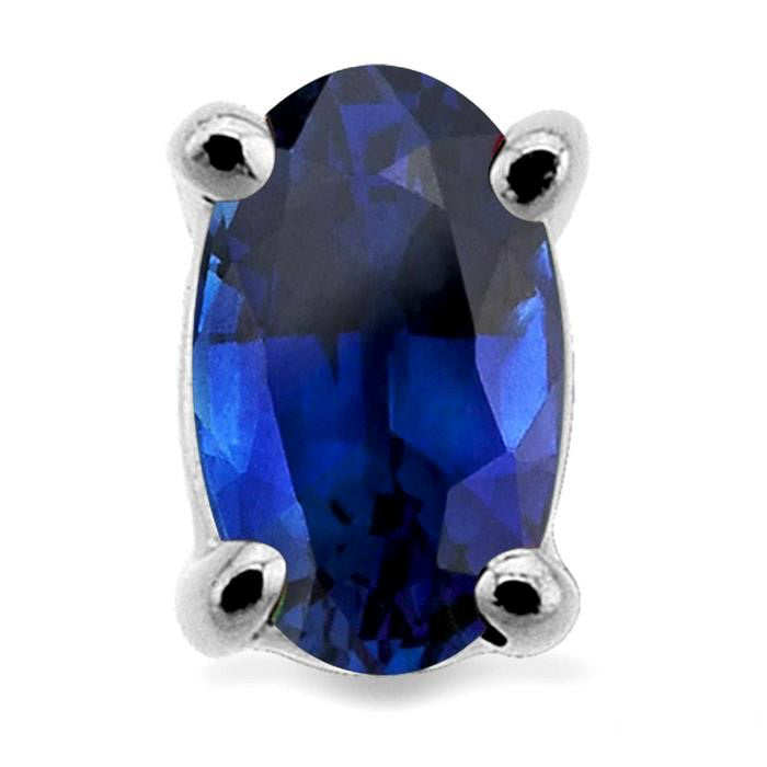 Oval Shape Stud Gemstone Earrings