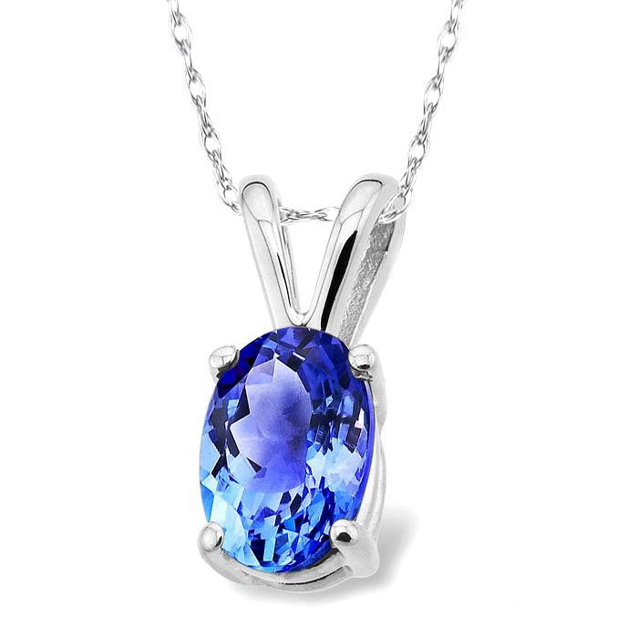 Oval Shape Gemstone Solitaire Pendant