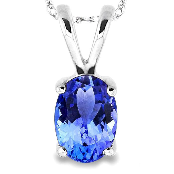 Oval Shape Gemstone Solitaire Pendant