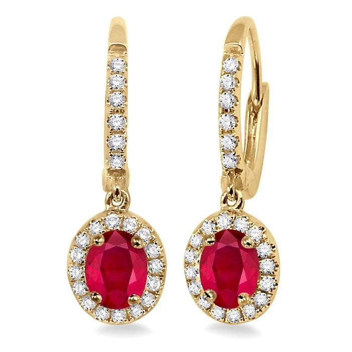 VerNoVio 14K White Gold Diamond Halo Earrings