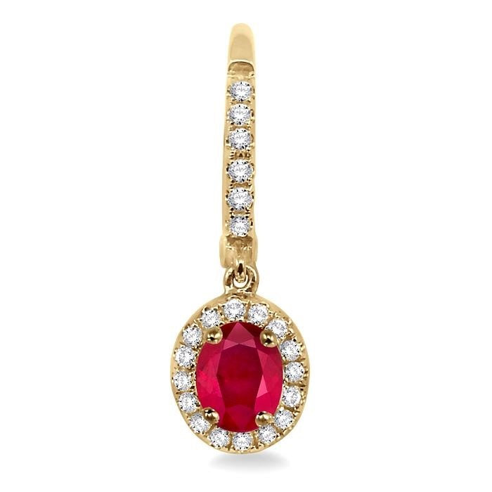 VerNoVio 14K White Gold Diamond Halo Earrings
