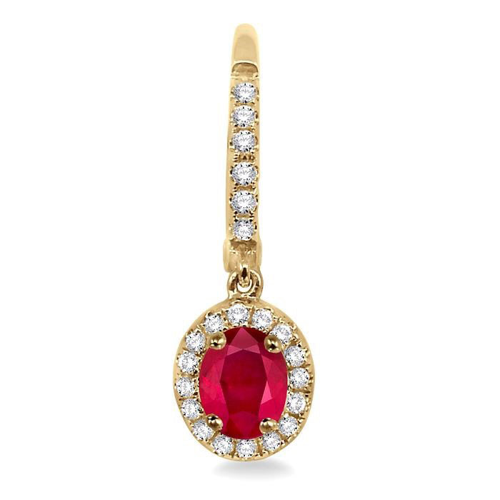 VerNoVio 14K White Gold Diamond Halo Earrings