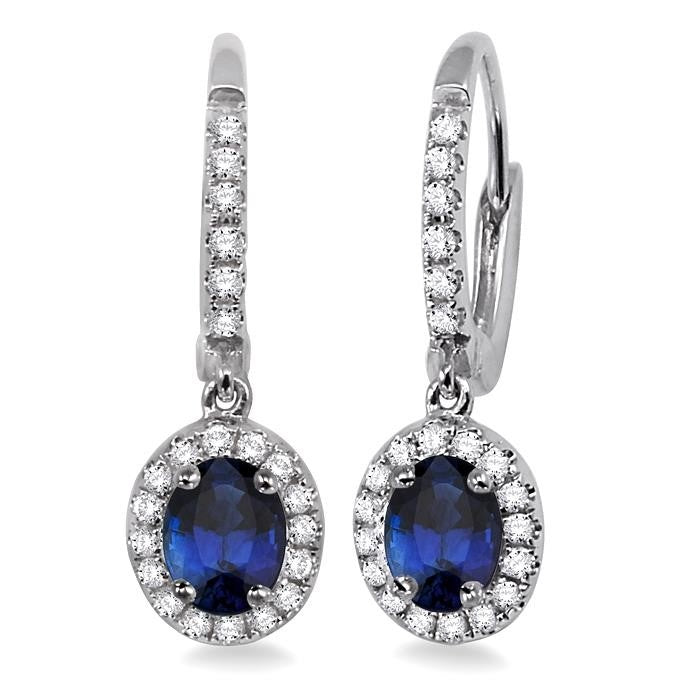 CelSolVel OraAeIs 14K White Gold Diamond Halo Earrings