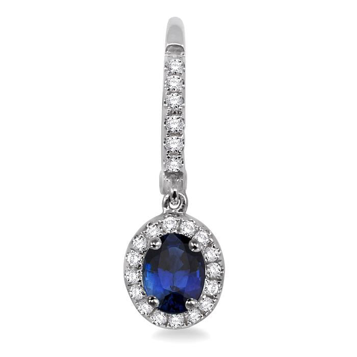 CelSolVel OraAeIs 14K White Gold Diamond Halo Earrings