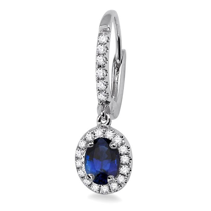 CelSolVel OraAeIs 14K White Gold Diamond Halo Earrings