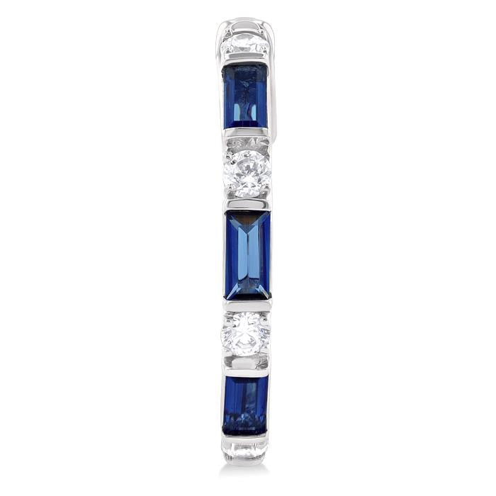 Gemstone & Diamond Hoop Earrings