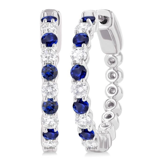 NoLysRa 14K White Gold Diamond Earrings