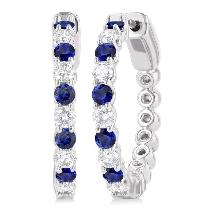 NoLysRa 14K White Gold Diamond Earrings