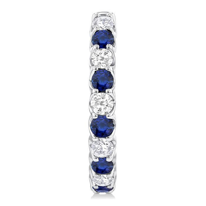 Inside-Out Alternate Gemstone & Diamond Hoop Earrings