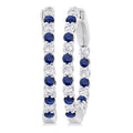 Inside-Out Alternate Gemstone & Diamond Hoop Earrings