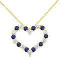 Halcyon Heart Shape Alternate Gemstone & Diamond Fashion Pendant