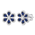Blossom Pear Shape Gemstone & Diamond Earrings