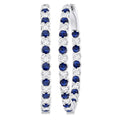 Inside-Out Alternate Gemstone & Diamond Hoop Earrings