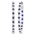 Inside-Out Alternate Gemstone & Diamond Hoop Earrings