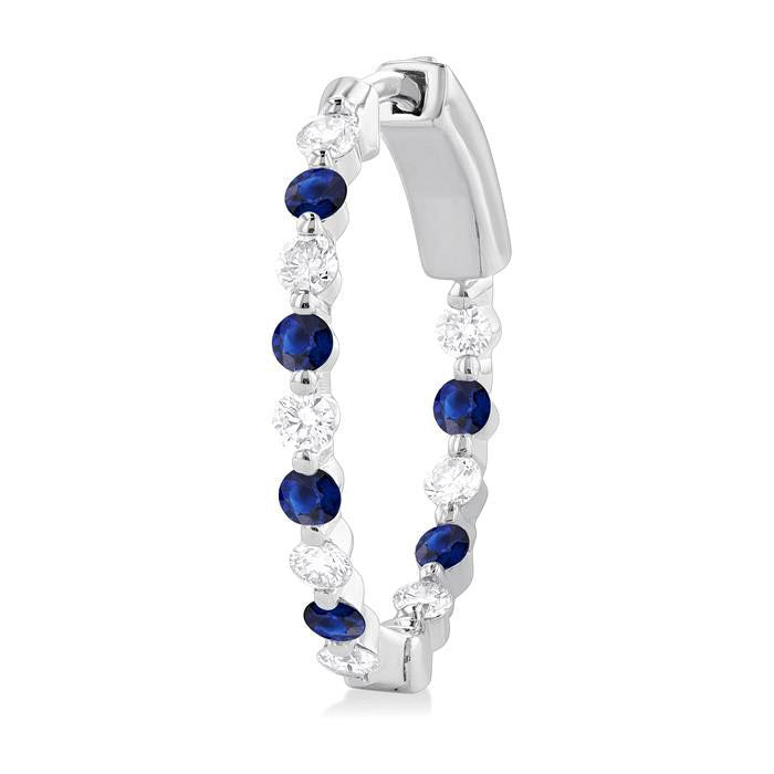 IsZenXe 14K White Gold Diamond Earrings