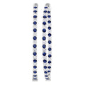 Inside-Out Alternate Gemstone & Diamond Hoop Earrings