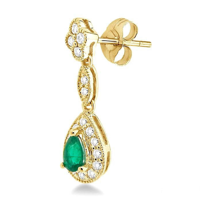 OnNoAe 14K White Gold Diamond Earrings