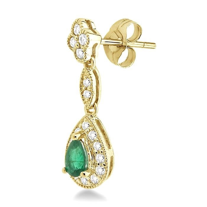 OnNoAe 14K White Gold Diamond Earrings