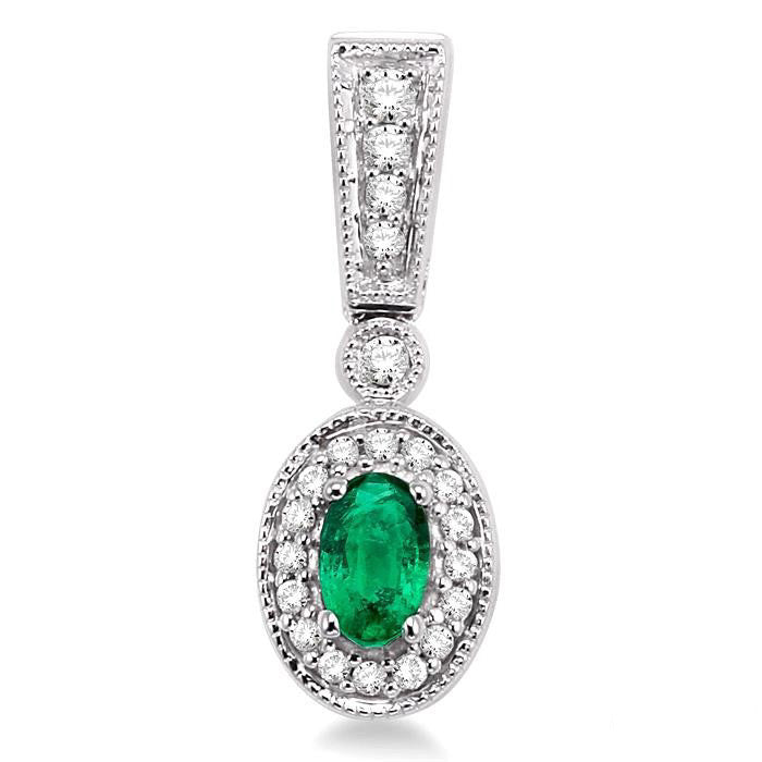 Oval Shape Gemstone & Diamond Earrings