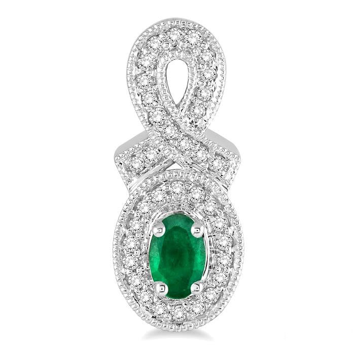 CaSolVio 14K White Gold Diamond Statement Earrings