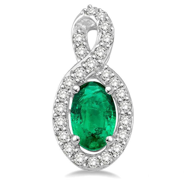 Oval Shape Gemstone & Diamond Earrings