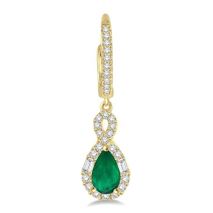 ArVel 14K White Gold Diamond Halo Earrings