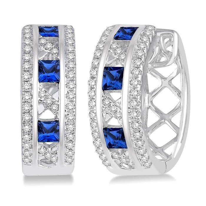 Gemstone & Diamond Earrings